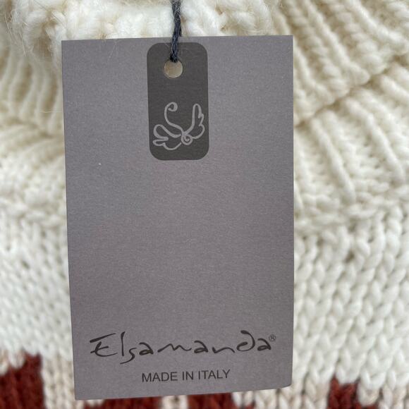 Elsamanda Sweater Turtleneck Small Southwestern Aztec Ivory NWT Winter Warm - Picture 10 of 12